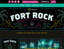 Tablet Screenshot of fortrockfestival.com